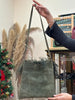 Super cute de Deadstock suede bag with furry details