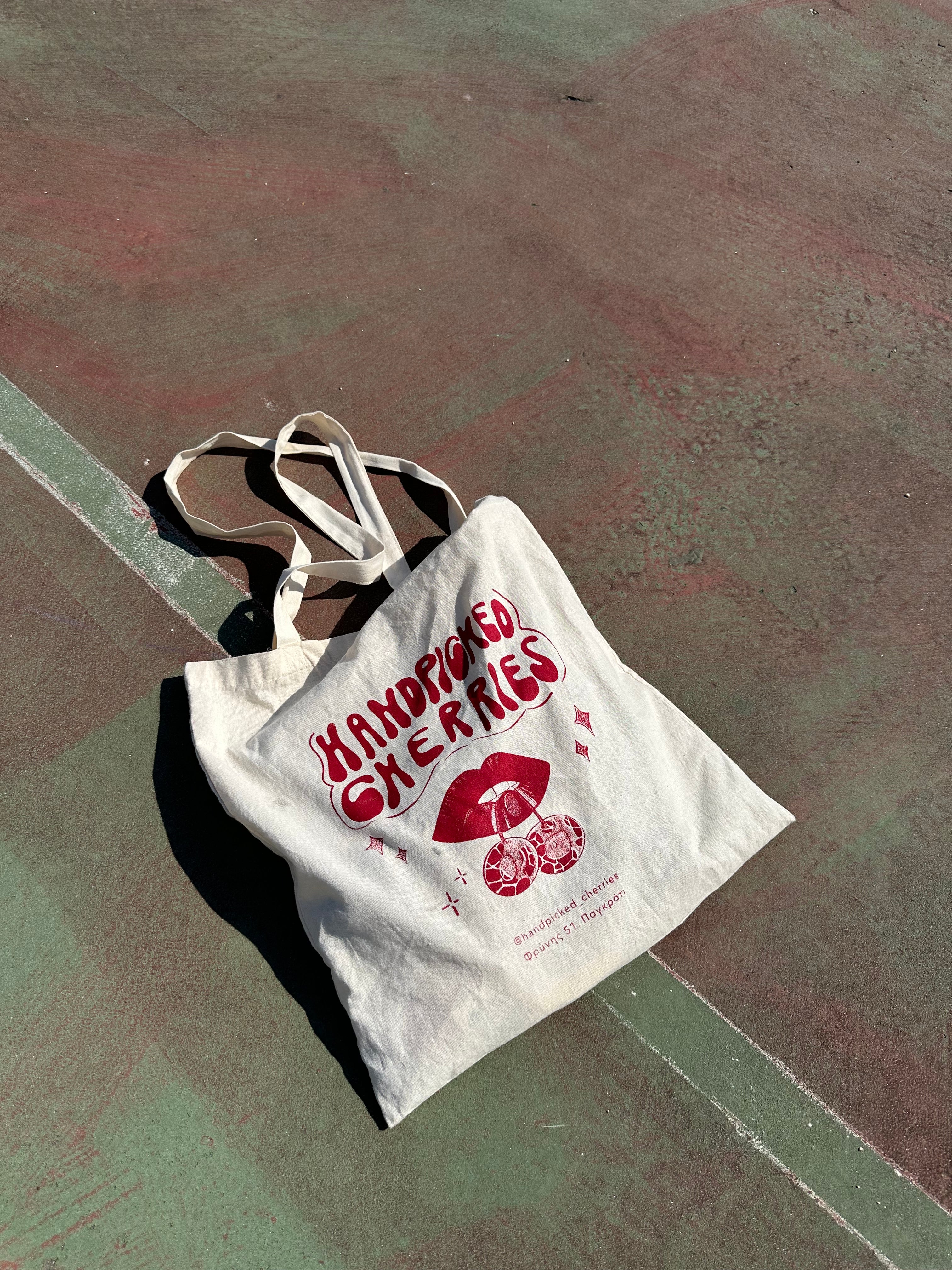 “Handpicked Cherries” logo bag