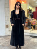 Stunning maxi vintage jacket with velvet detailing