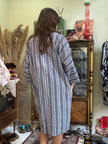 Vintage cotton patterned yukata robe