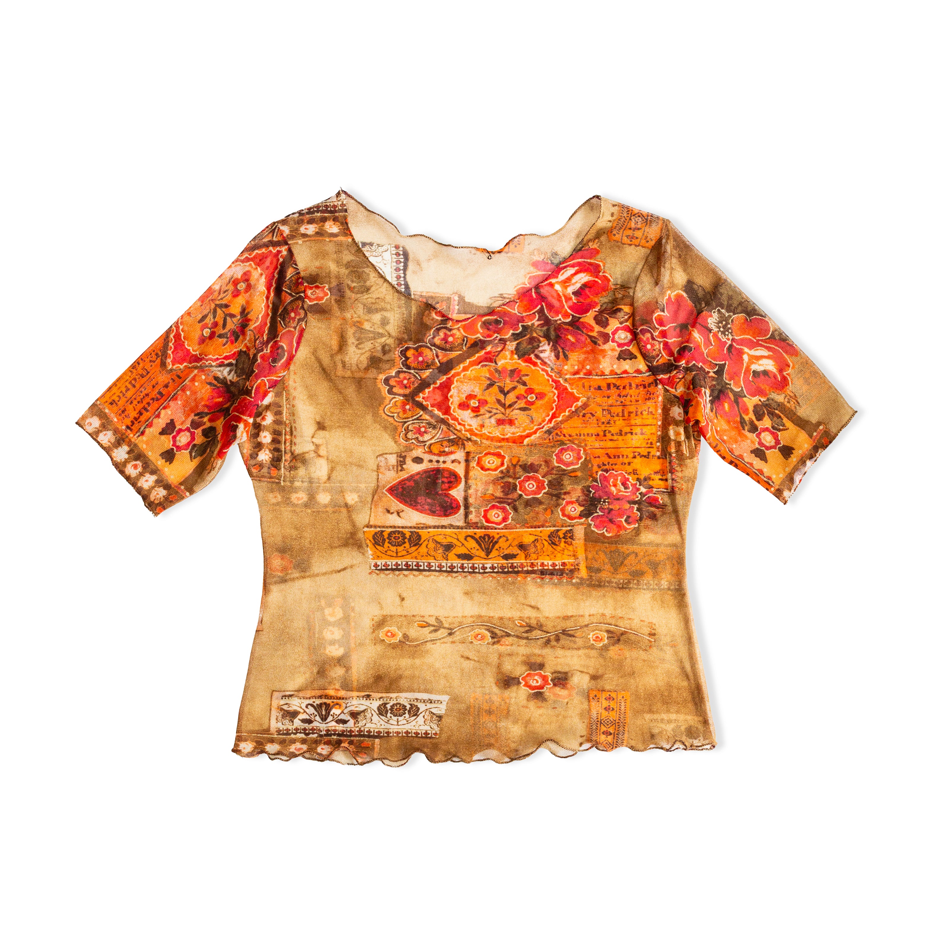 Super hot Y2K see-through mesh top (L/2XL)