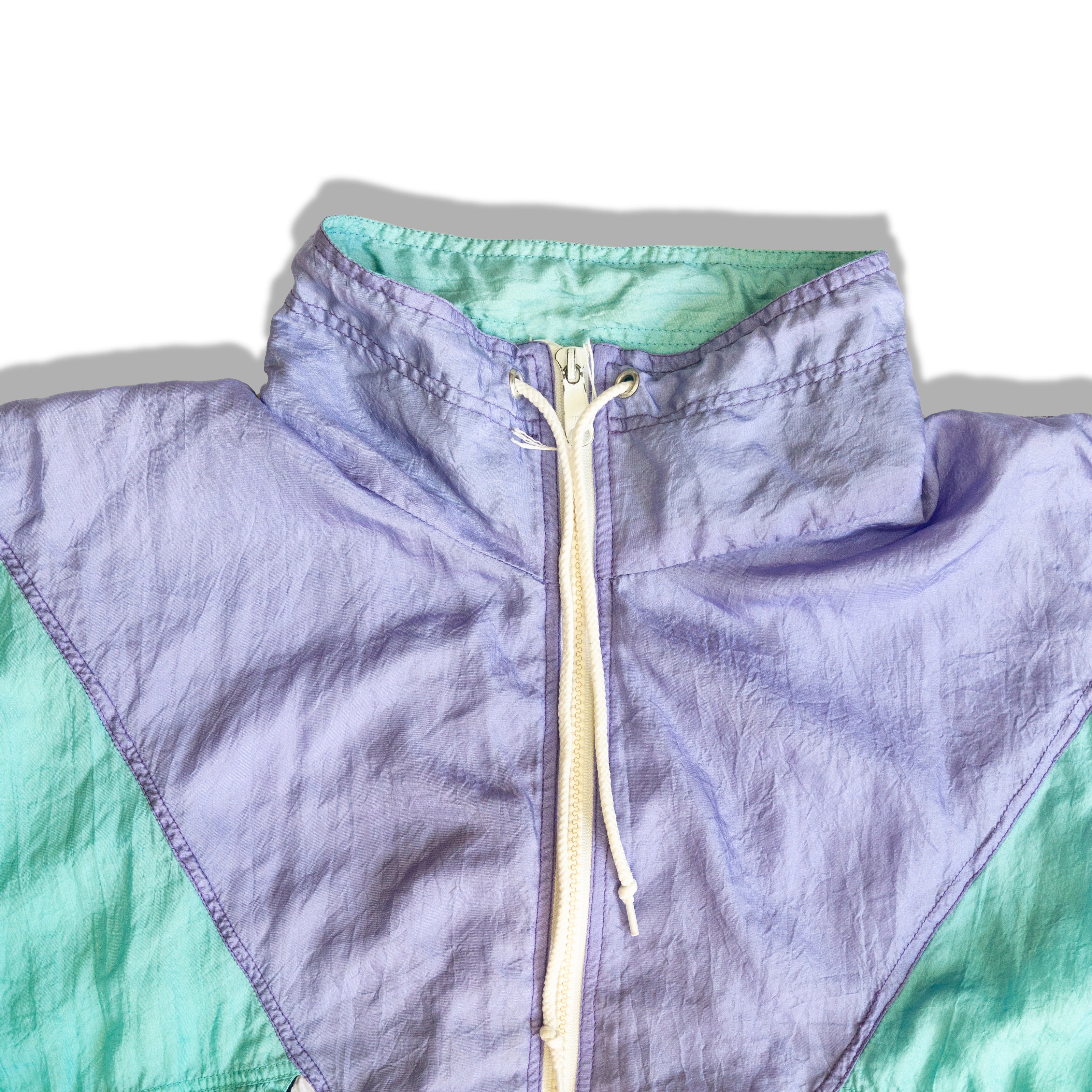 Vintage funky coloured windbreaker (XL)