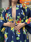 Stunning patterned yukata robe