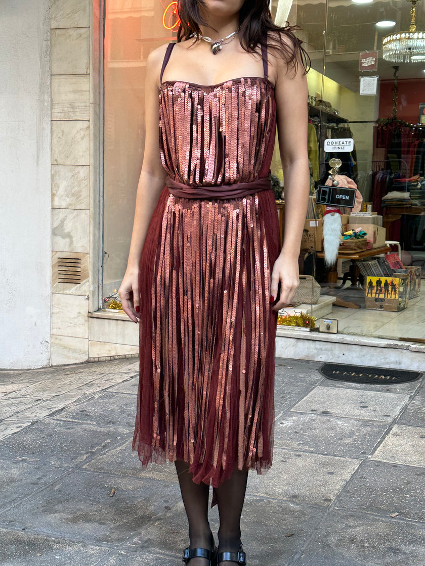 Stunning silk sequin dress