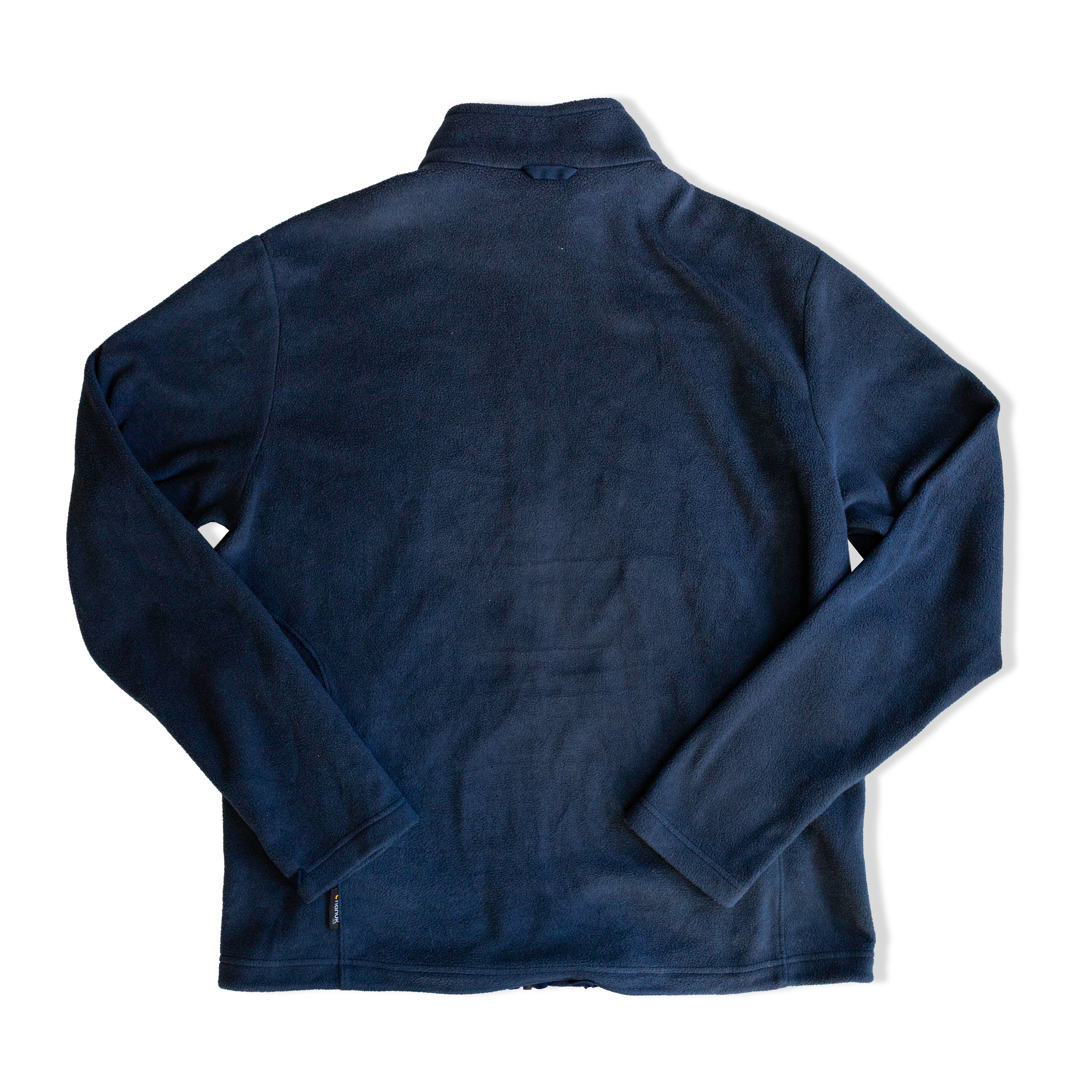 Jack Wolfskin Full-Zip Polar Fleece Jacket – Navy Blue, Warm & Lightweight (L)