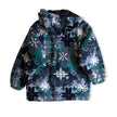 Vintage cozy snowflake print fleece jacket with toggles (M)