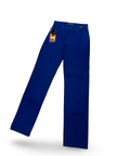 Versace blue high waisted jeans