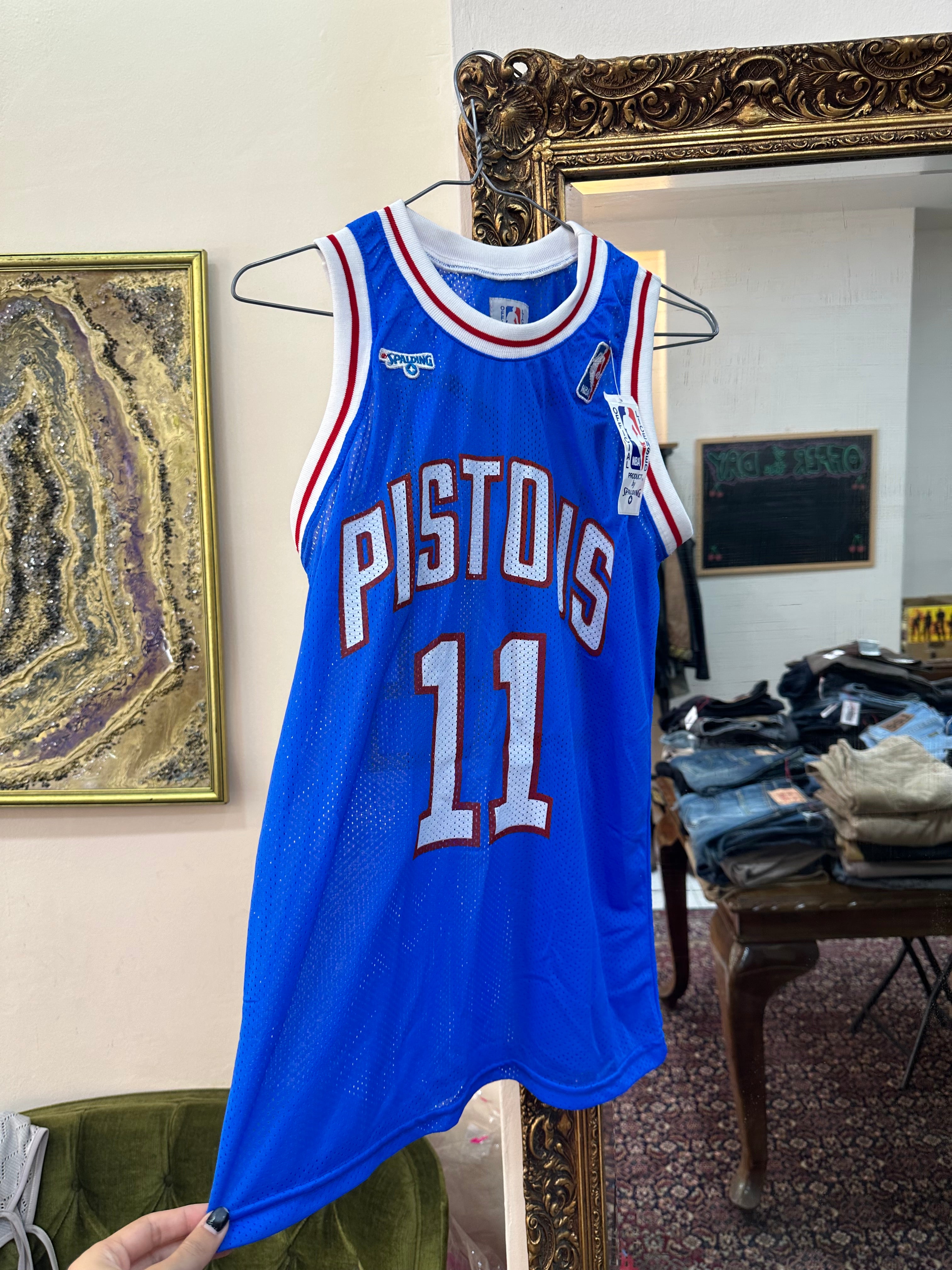 Pistons basketball jersey