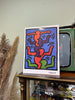 Keith Haring - Four stacked figures poster