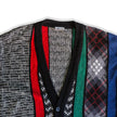 Vintage men’s funky patterned wool/acrylic blend knit cardigan (L)