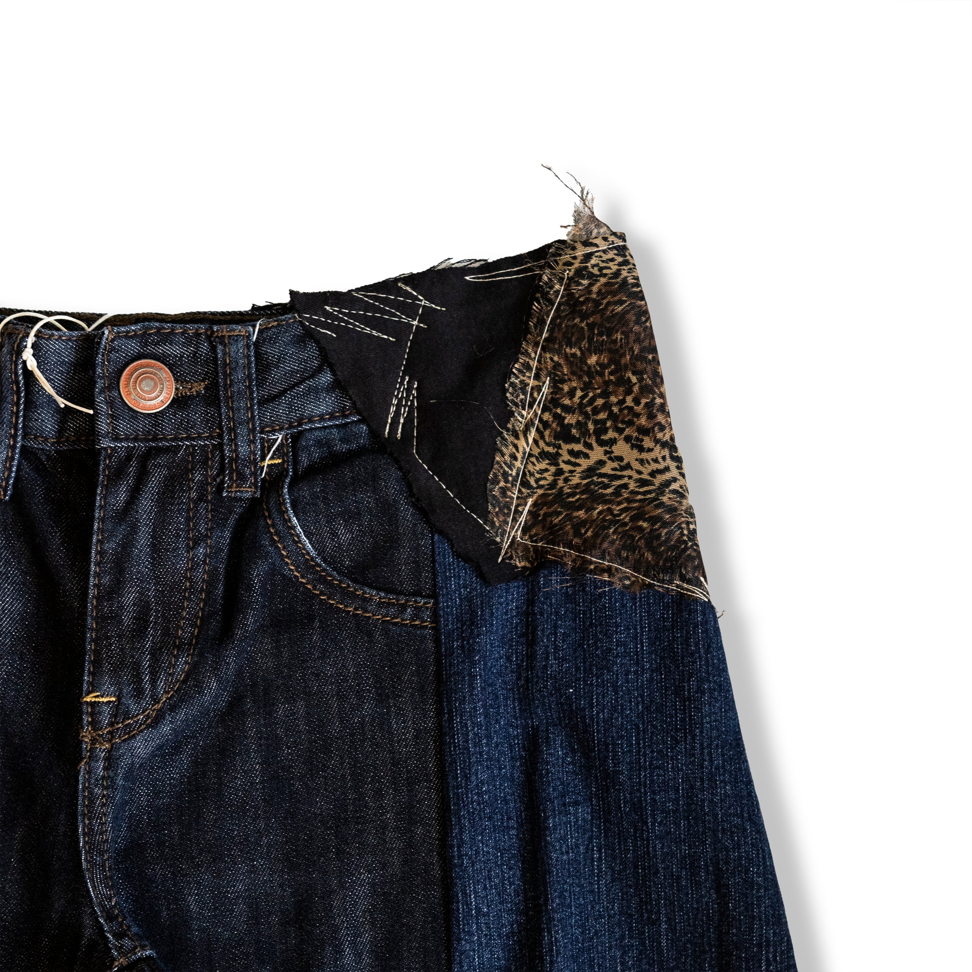 Thoughts Reworked patchwork jeans