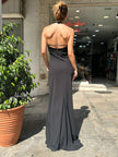 Stunning deadstock maxi Greek haute couture dress