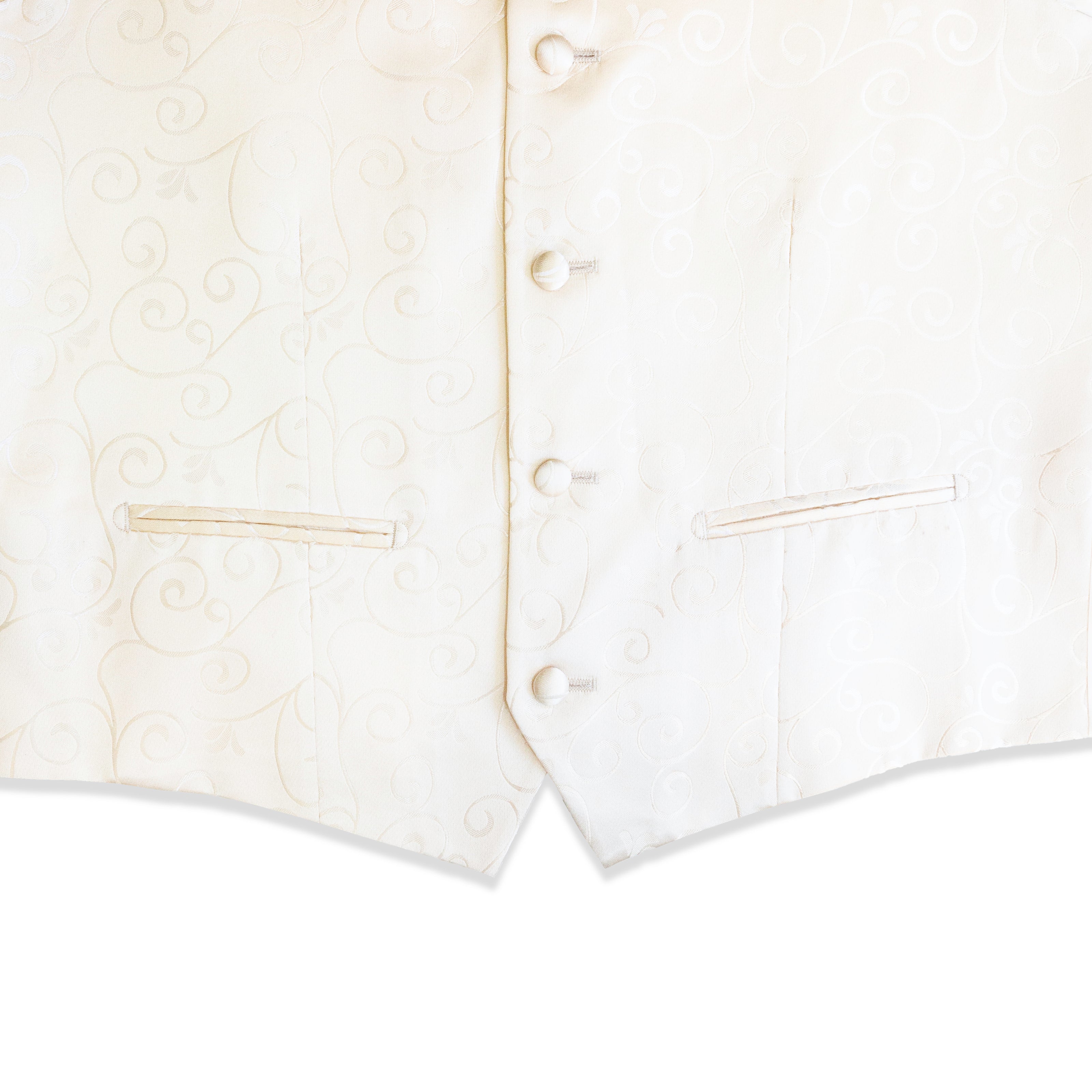 Vintage men’s jacquard silk vest (M)