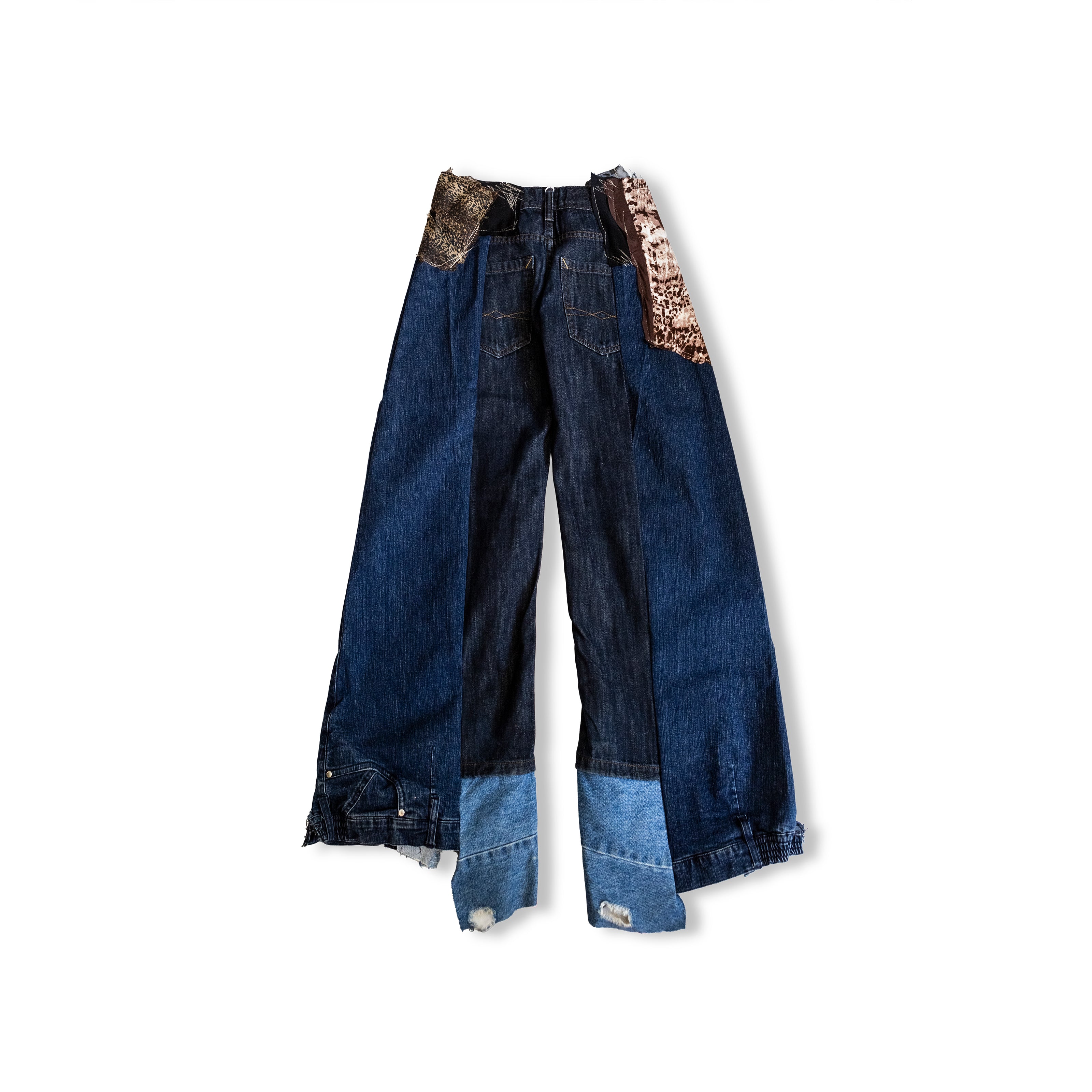 Thoughts Reworked patchwork jeans