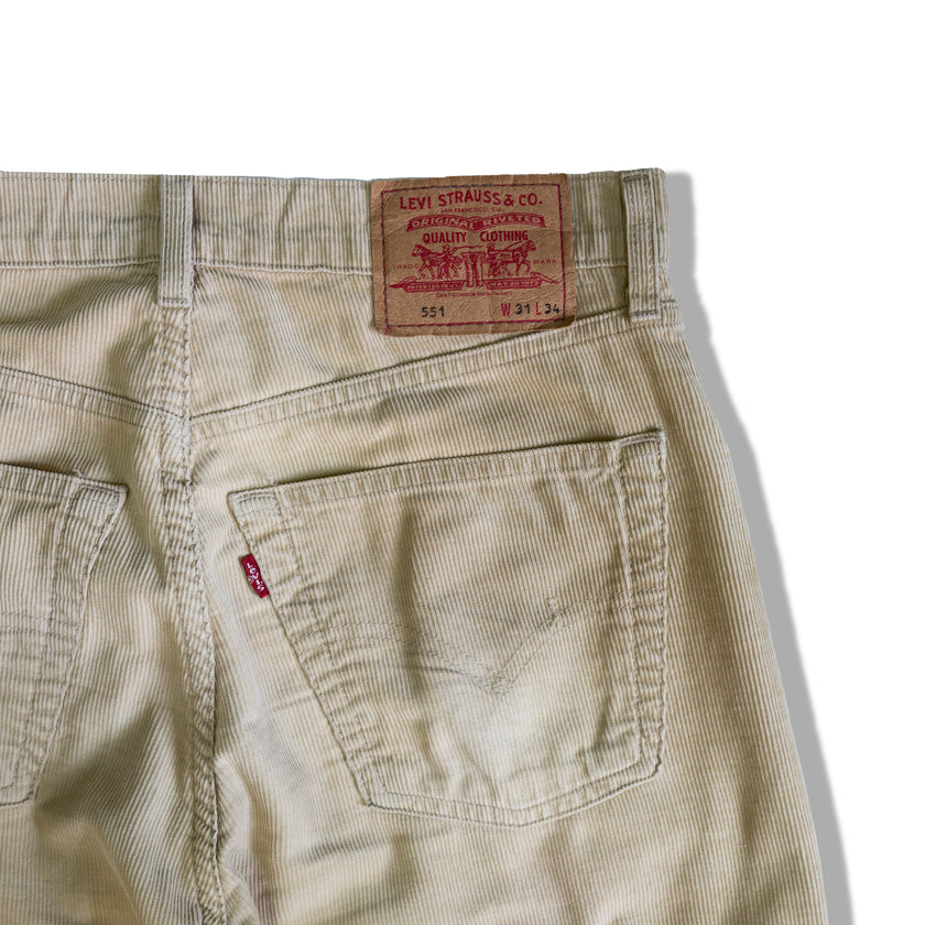 Levis 551 beige corduroy pants (W31)