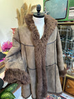 Stunning genuine leather Afghan coat