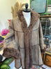 Stunning genuine leather Afghan coat