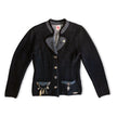 Spieth&Wensky vintage black alpine style knit jacket with decorative buttons (S/M)