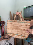 Super hot summer straw handbag