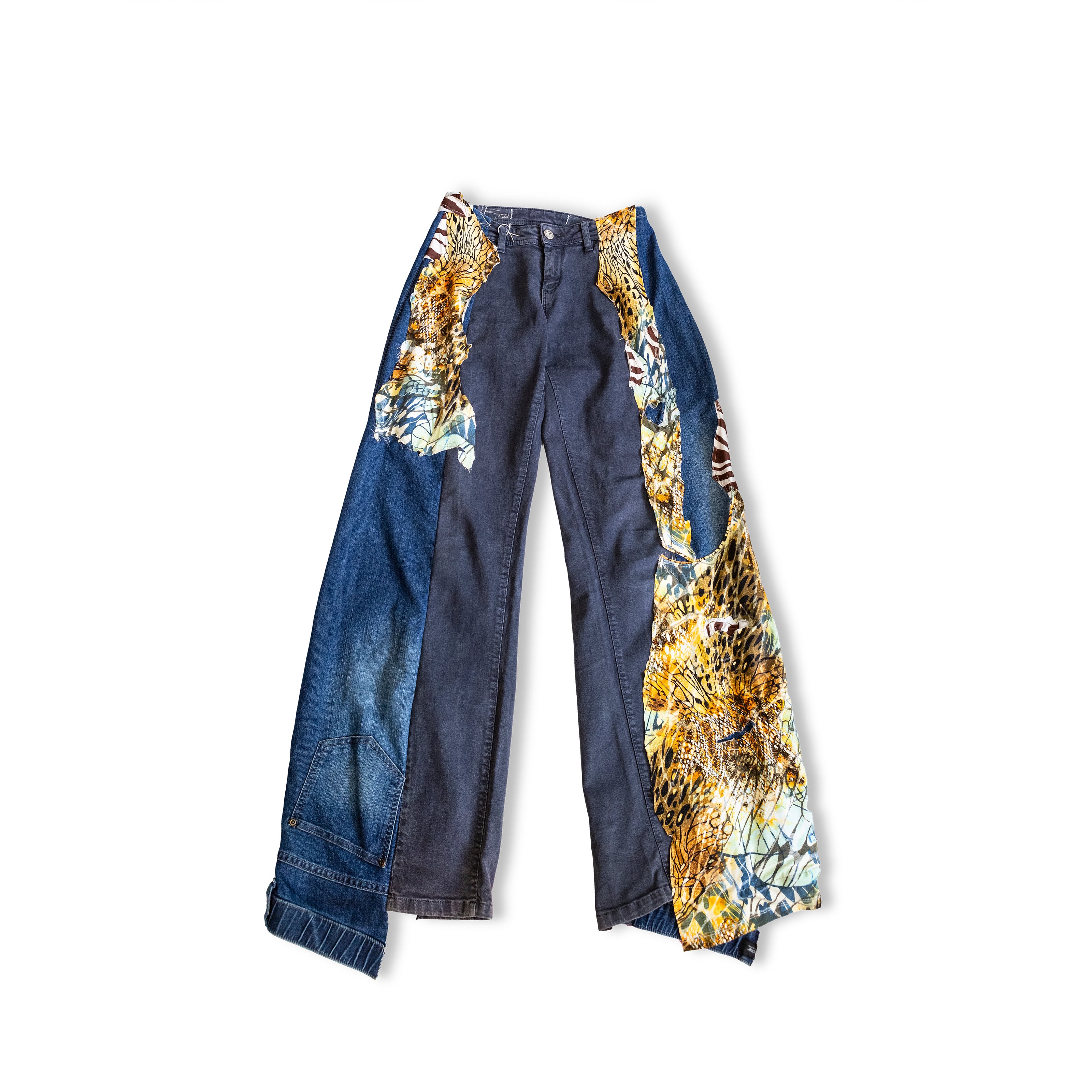 Thoughts Reworked patchwork jeans