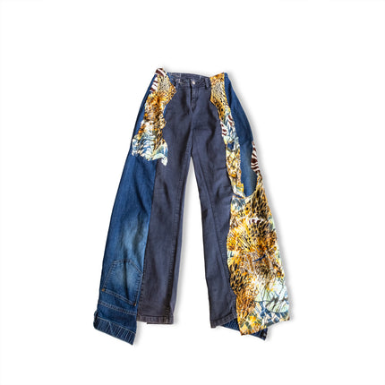 Thoughts Reworked patchwork jeans