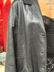 Vintage classic black leather jacket