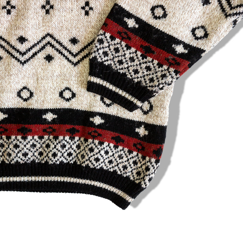 Stunning Vintage funky patterned sweater (L/XL)