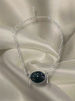 Handmade silver 925 pendant with black onyx