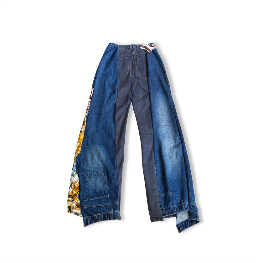 Thoughts Reworked patchwork jeans