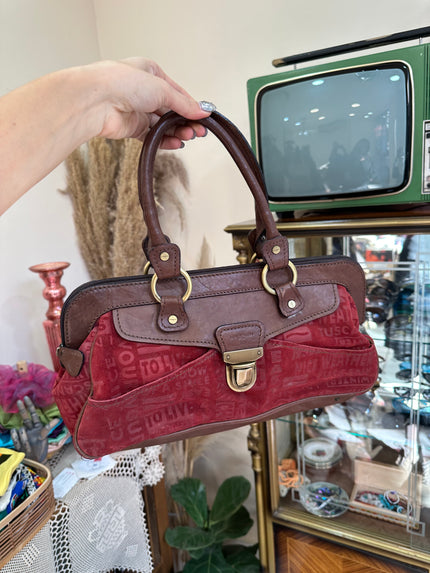 Super cute Y2K leather handbag