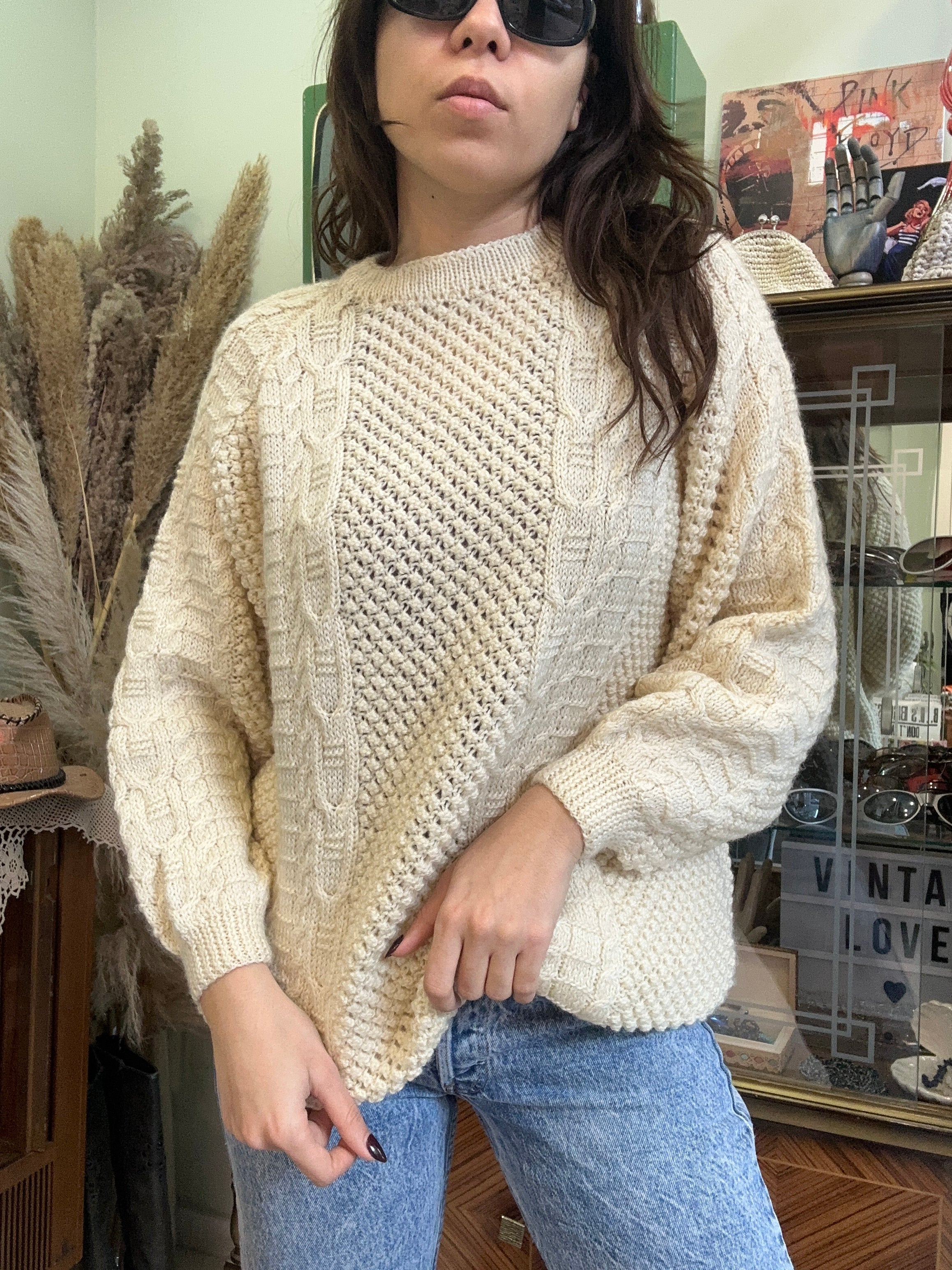 Vintage oversized wool sweater