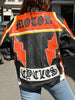 Super hot leather motorcycle jacket