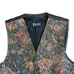 Vintage men’s floral tapestry waistcoat vest (M)