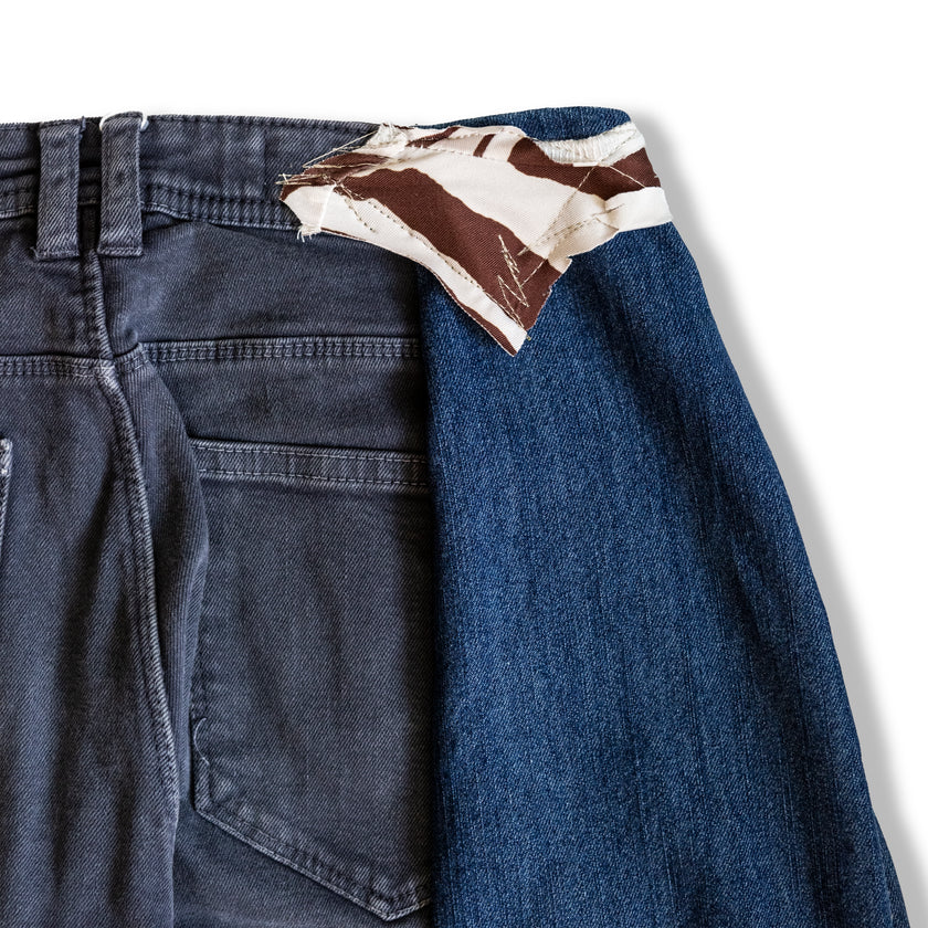 Thoughts Reworked patchwork jeans