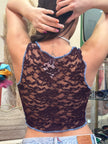 Very hot see-through up-cycled top