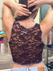 Very hot see-through up-cycled top