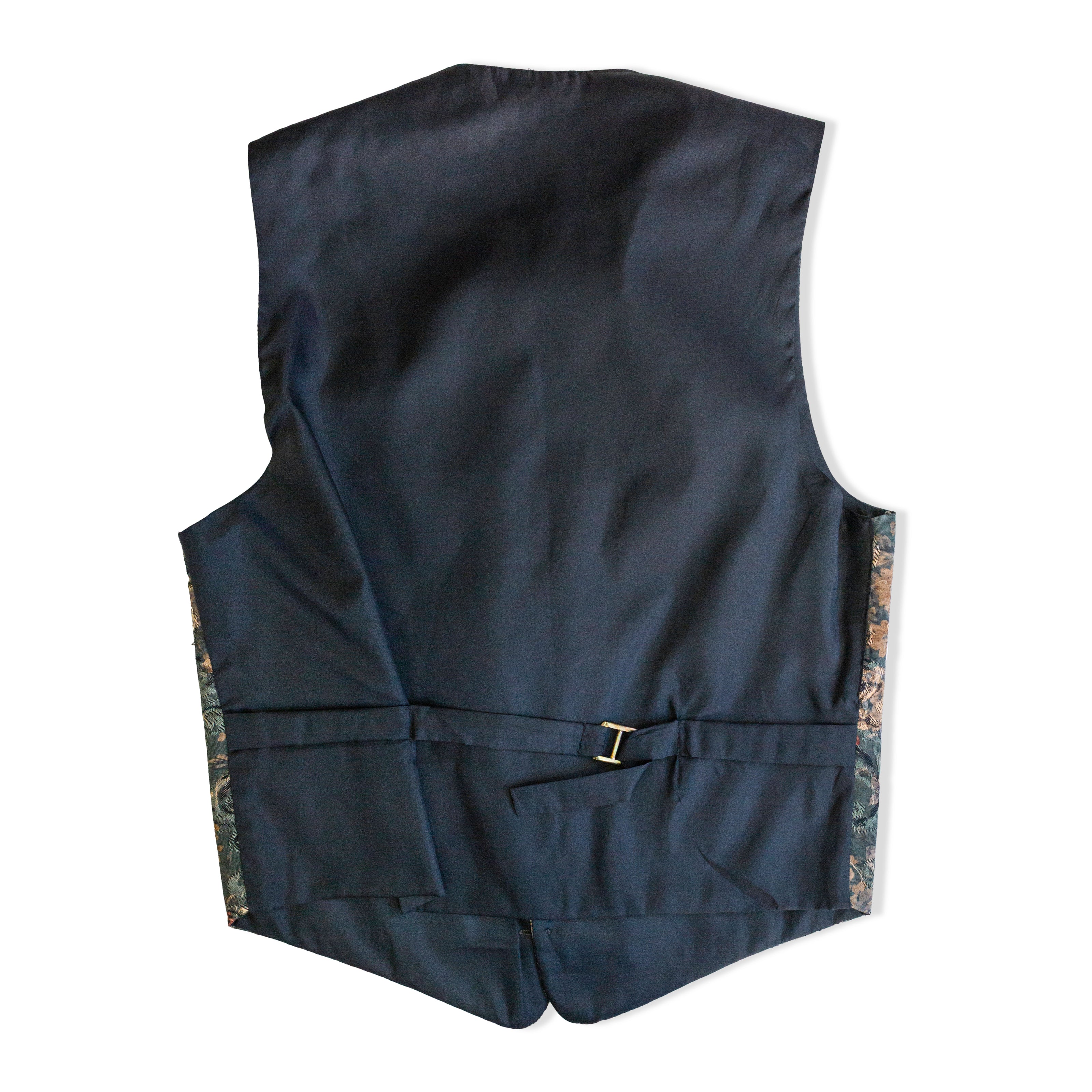 Vintage men’s floral tapestry waistcoat vest (M)
