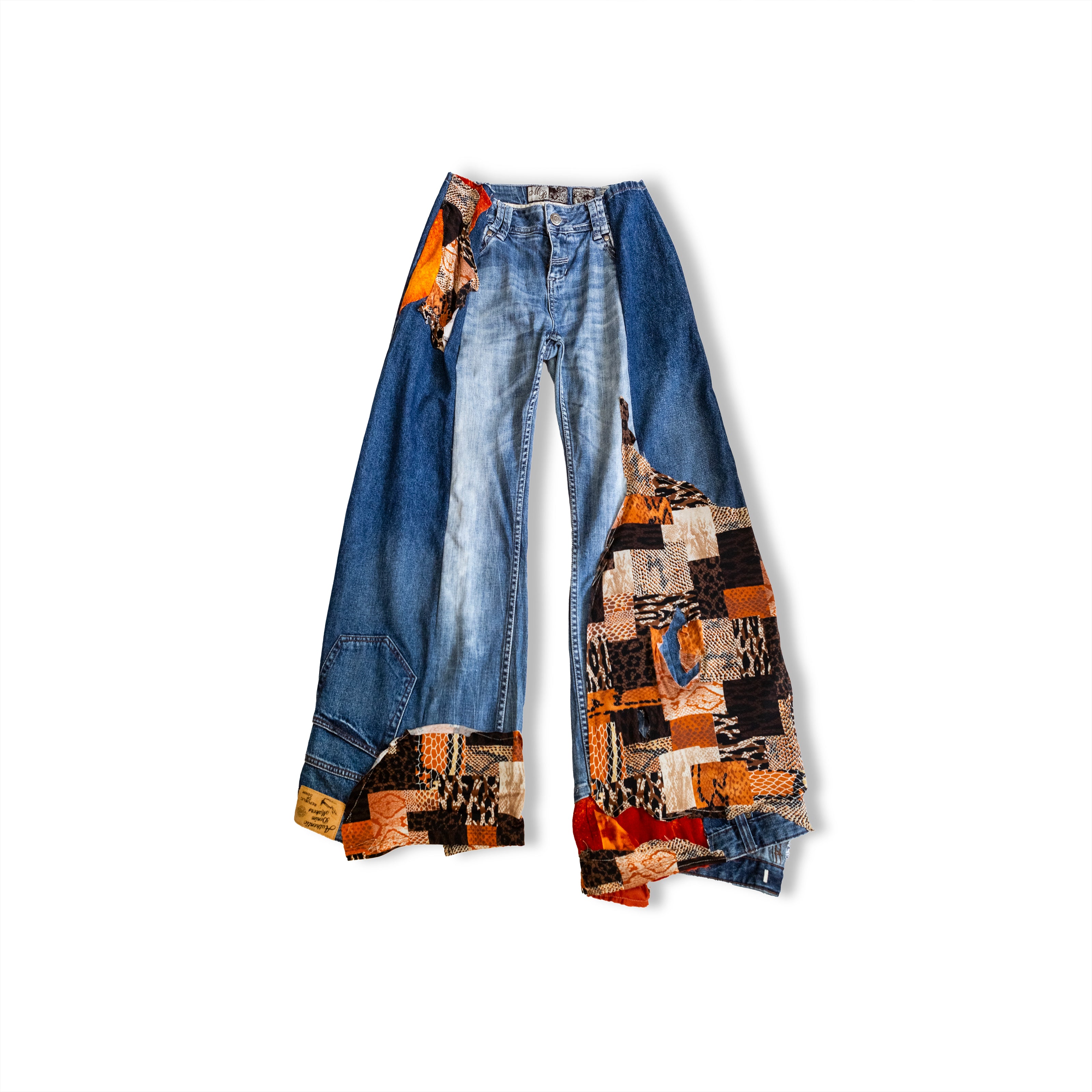 Thoughts Reworked patchwork jeans