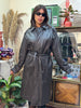 Vintage leather trench coat