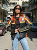 Super hot leather motorcycle jacket