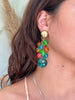 Vintage extravagant clip on earrings