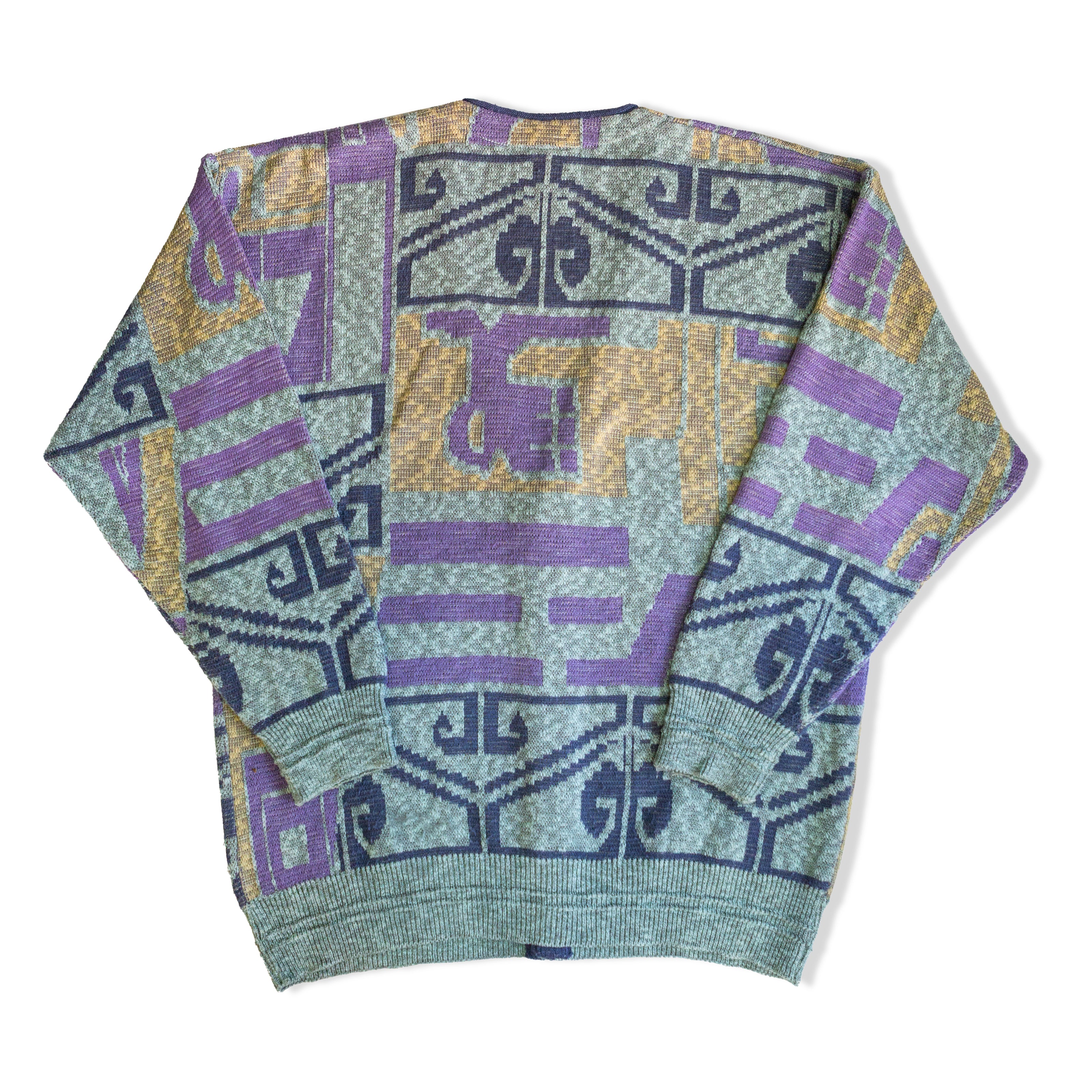 Vintage men’s funky knit cardigan (M)