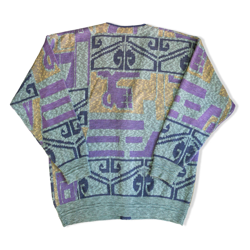 Vintage men’s funky knit cardigan (M)