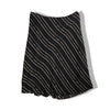 Vintage 100% viscoza diagonal stripe midi skirt(XXL)