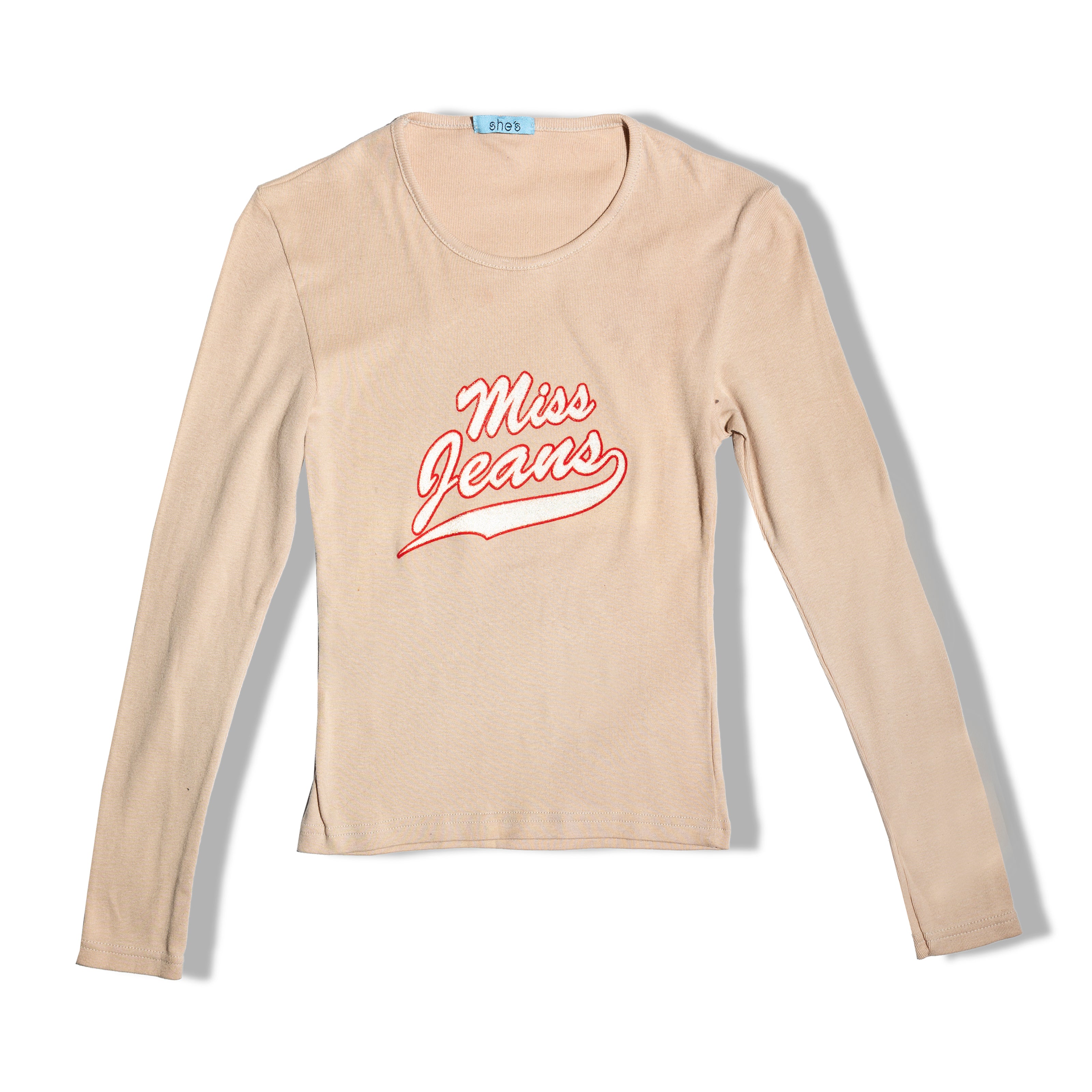 Cute beige 100% cotton top