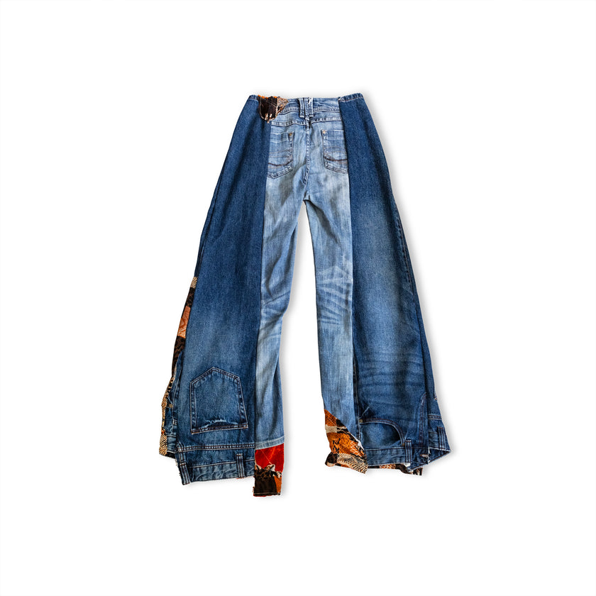 Thoughts Reworked patchwork jeans