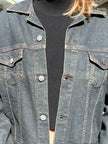 Dark wash denim jacket