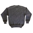 Vintage alpaca/mohair/acrylic bend gray abstract knit crewneck sweater (S/M)