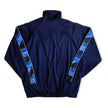Vintage Track Jacket Men’s Navy Blue Full Zip Retro Sportswear (L)