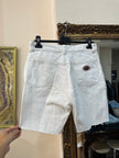 Vintage high waisted white denim shorts